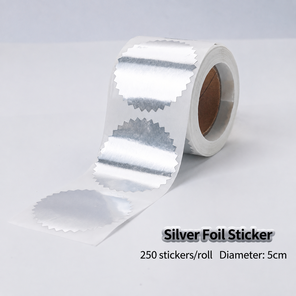 Foil Embossing Seal Stickers