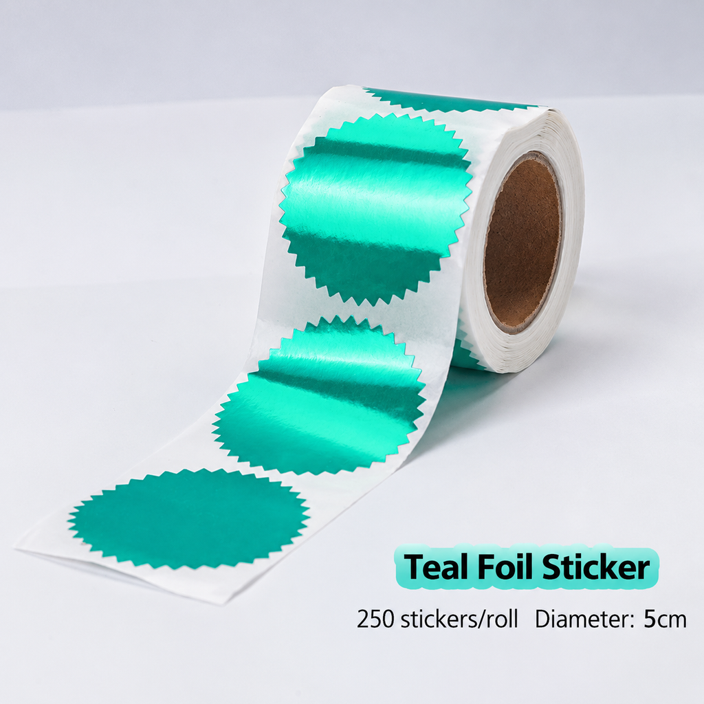 Foil Embossing Seal Stickers