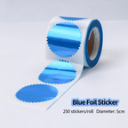 Foil Embossing Seal Stickers