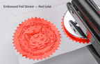 Foil Embossing Seal Stickers
