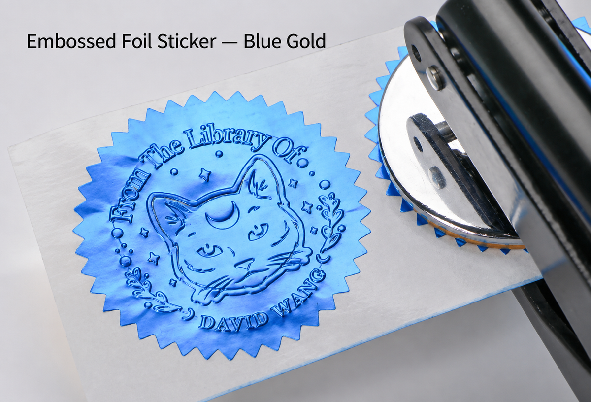 Foil Embossing Seal Stickers