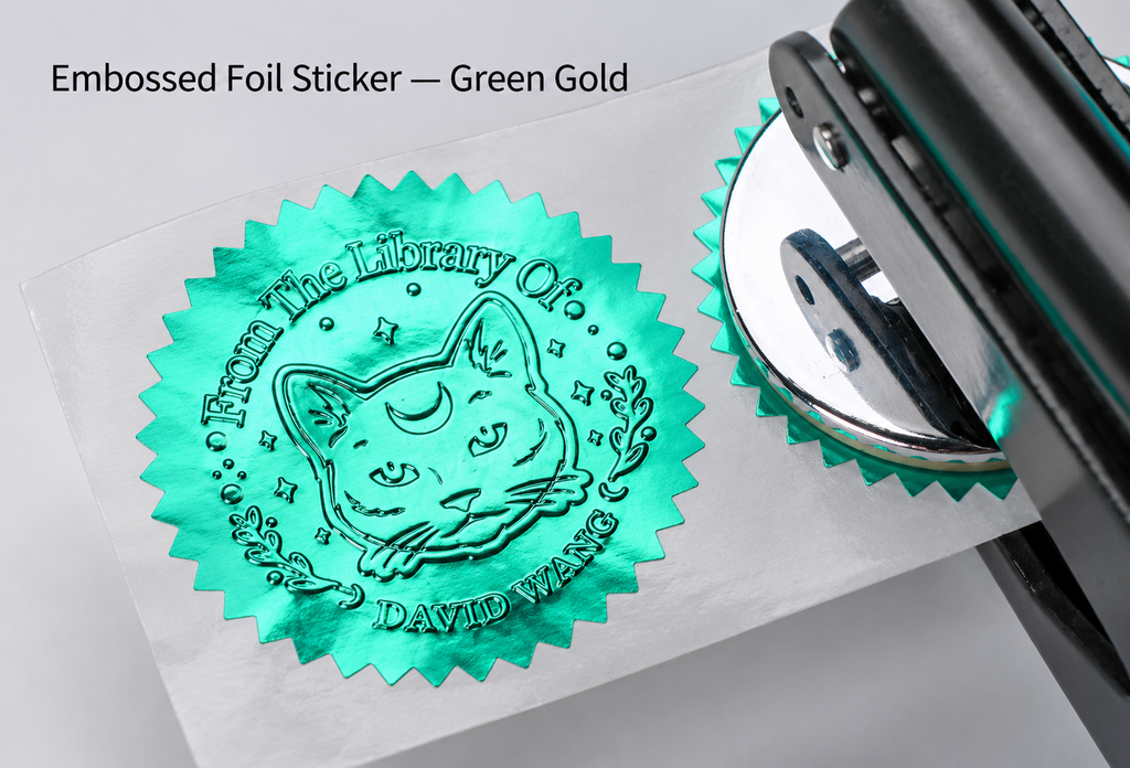 Foil Embossing Seal Stickers